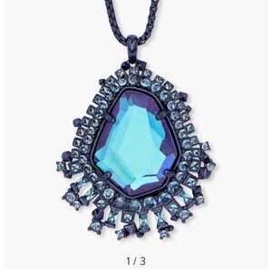 Kendra Scott long necklace navy